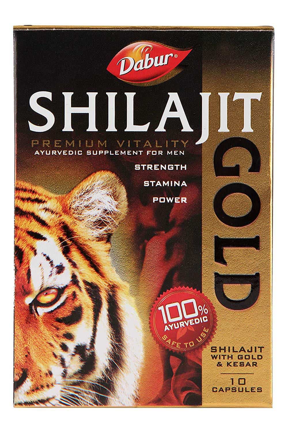 Buy Dabur Shilajit Gold Capsules in Delhi India at healthwithherbal