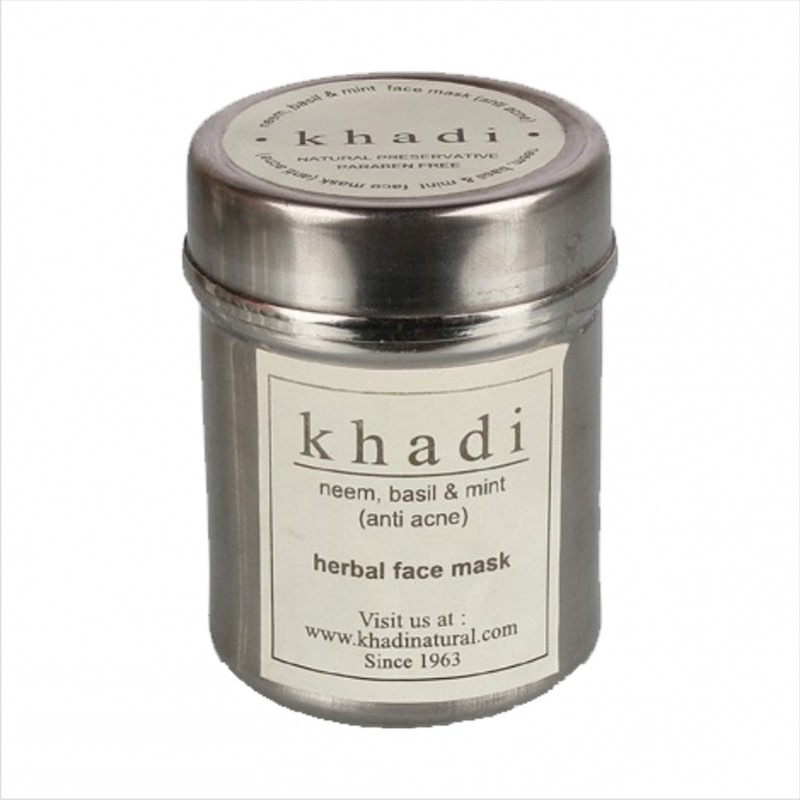 Buy Khadi Natural Neem,Basil & Mint Face Pack (Anti Acne) Herbal Face