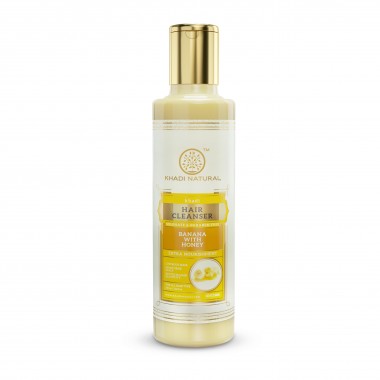 buy Khadi Natural Banana With Honey Hair Cleanser / Shampoo – Sulphate & Paraben Free in Delhi,India